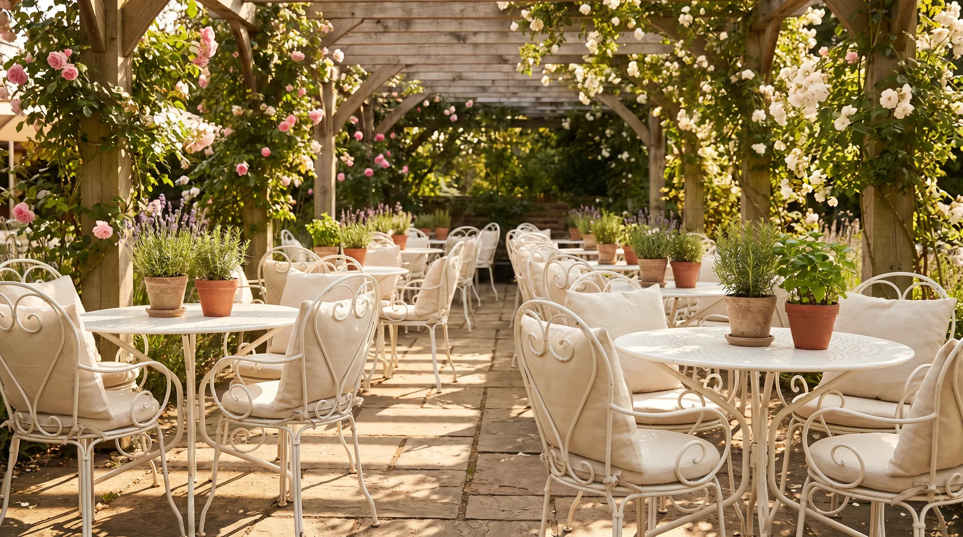 Garden café terrace