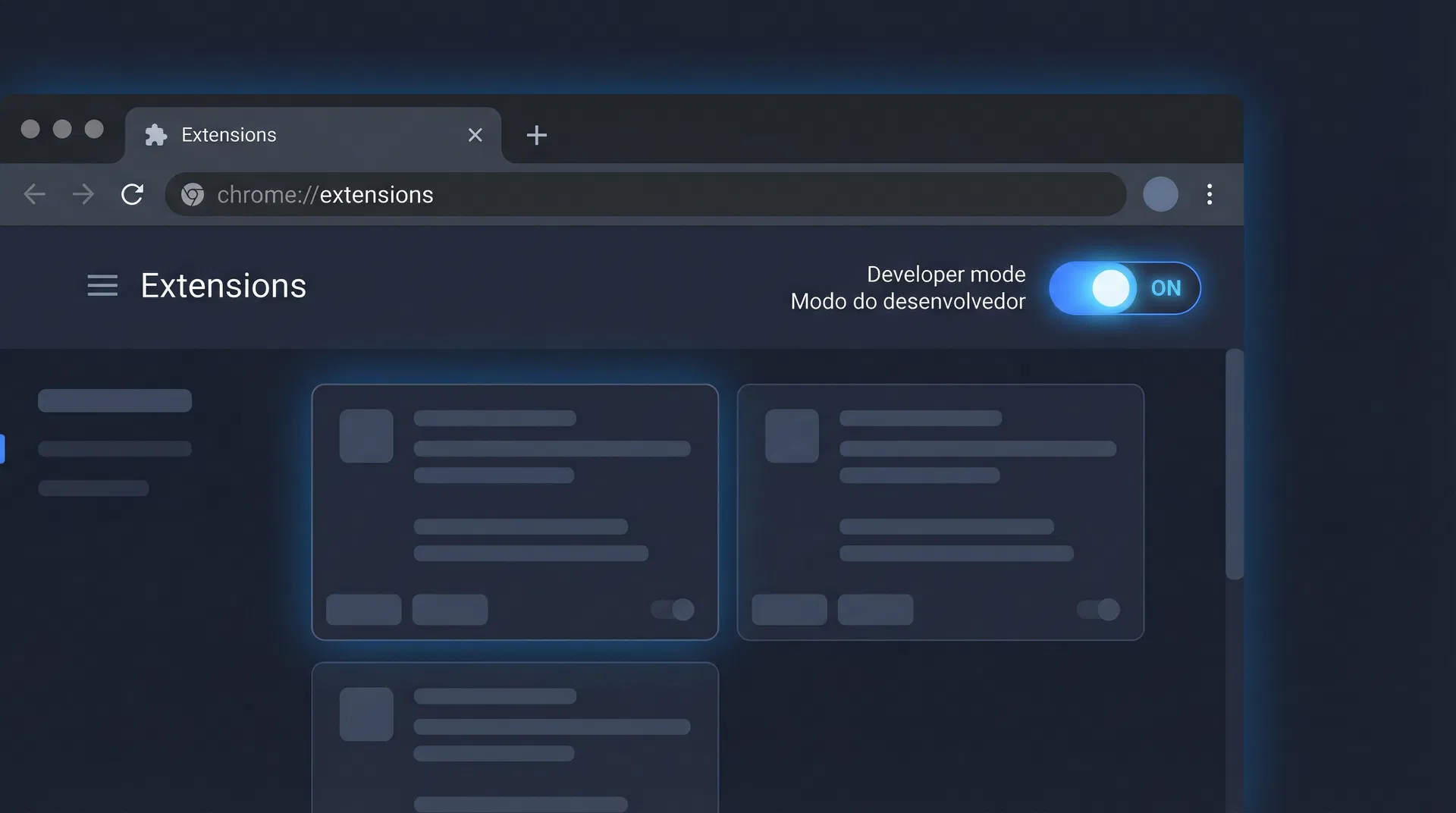 Ativar o Modo do Desenvolvedor