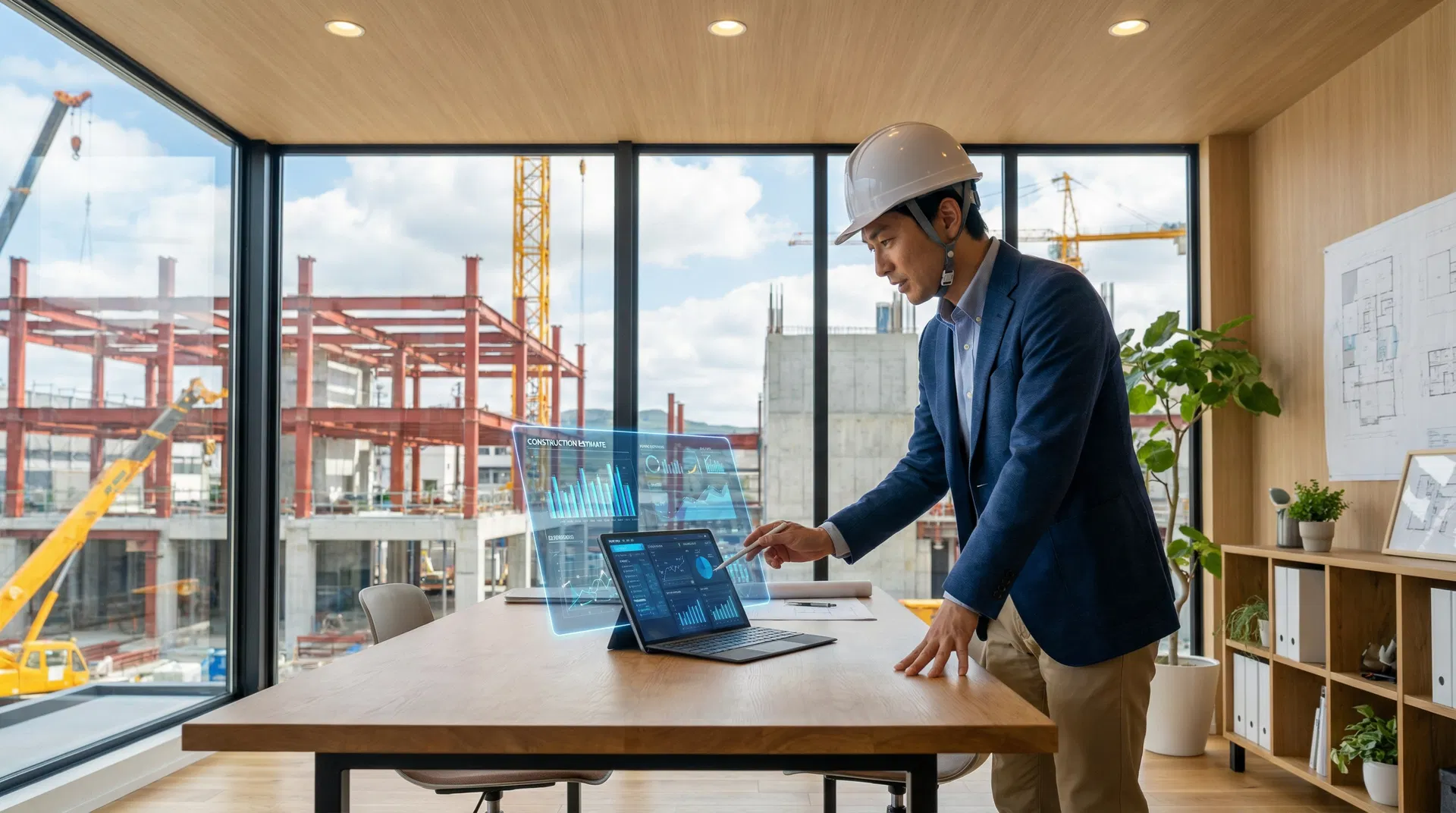 建築現場でAI見積もりを使用