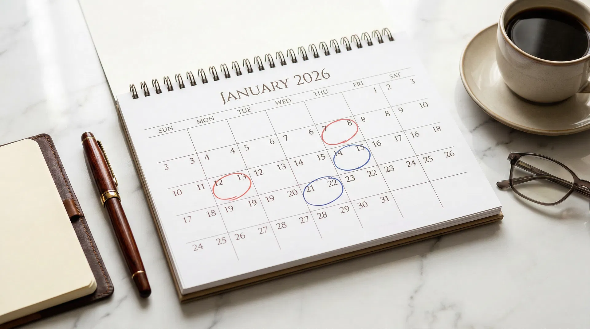 Calendrier des échéances paie 2026 : DSN, URSSAF, retraite complémentaire, taxe sur salaires. Toutes les dates clés mois par mois.