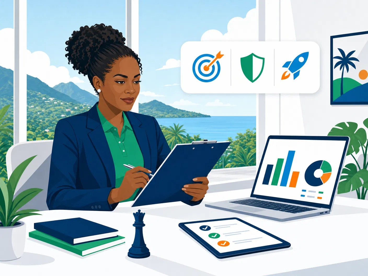 Illustration KARISQ — Bras droit stratégique pour dirigeants