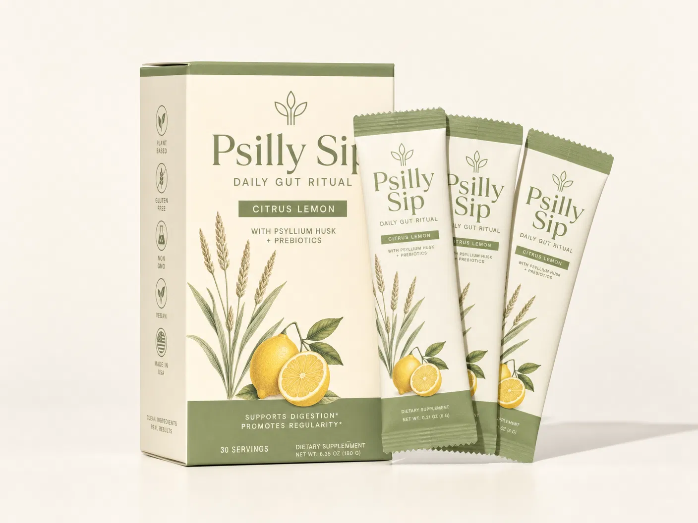 Psilly Sip box and sachets