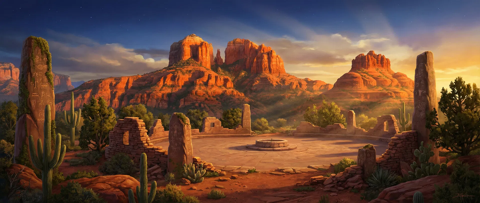 Ancient Sedona landscape