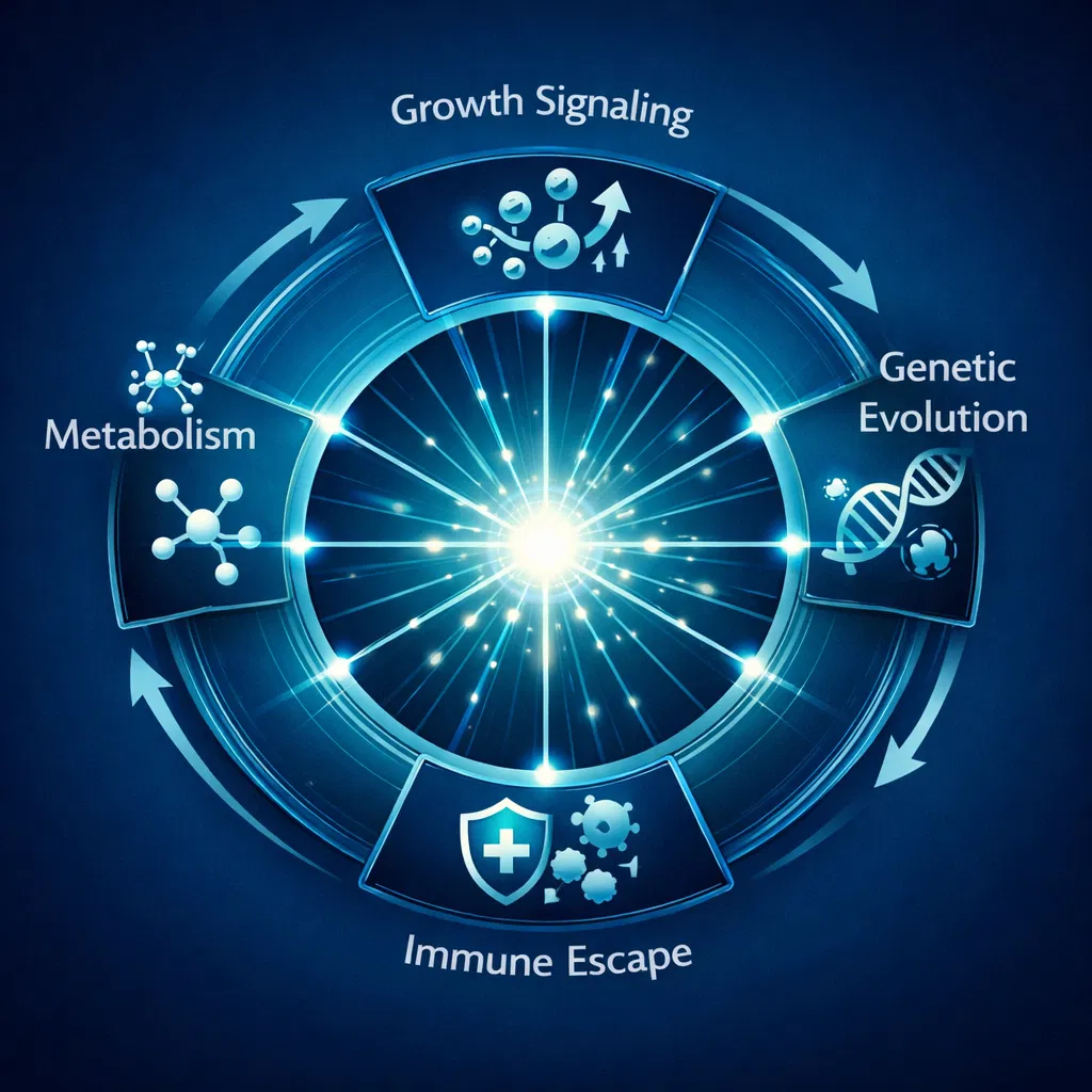 Cancer dynamics system diagram