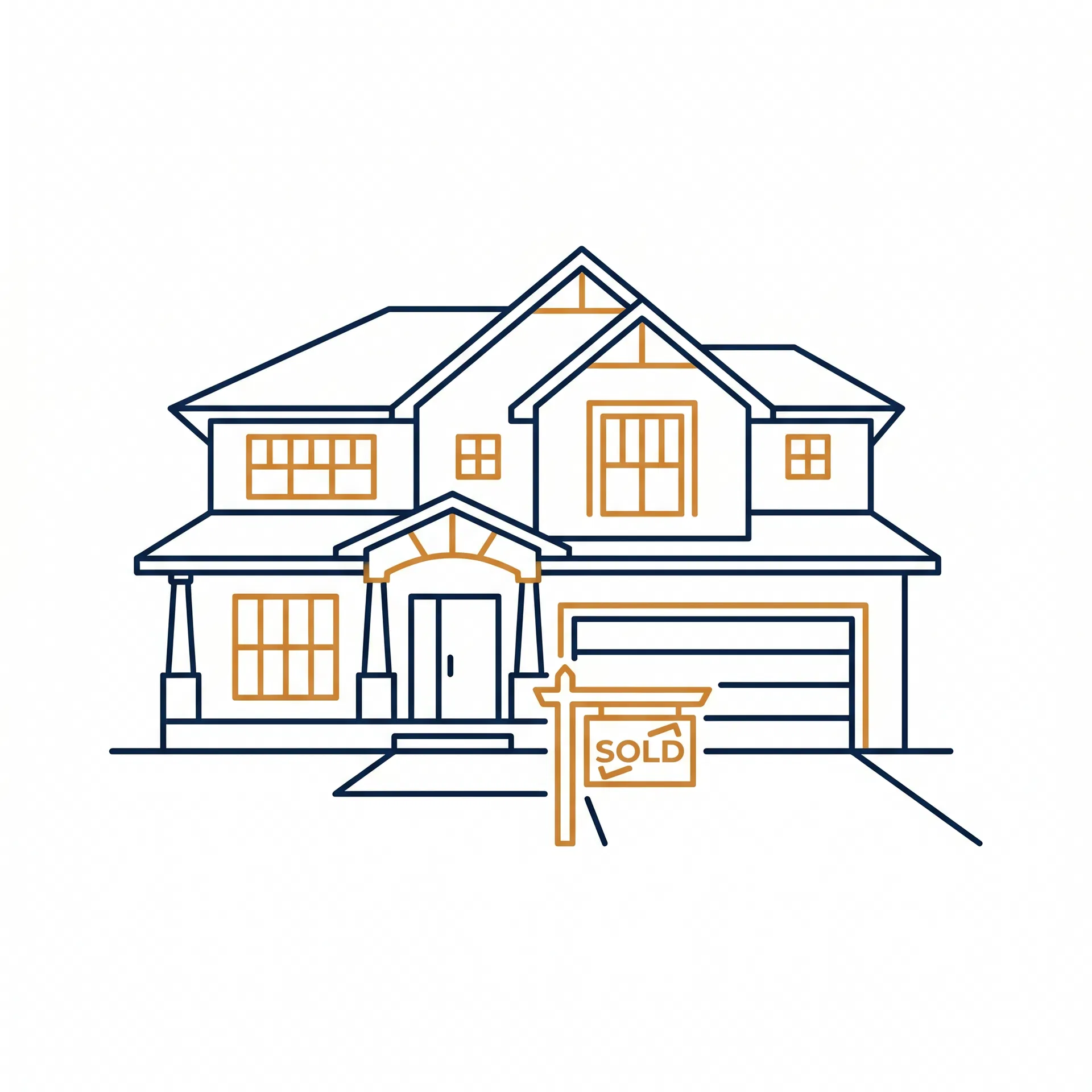 House with SOLD sign