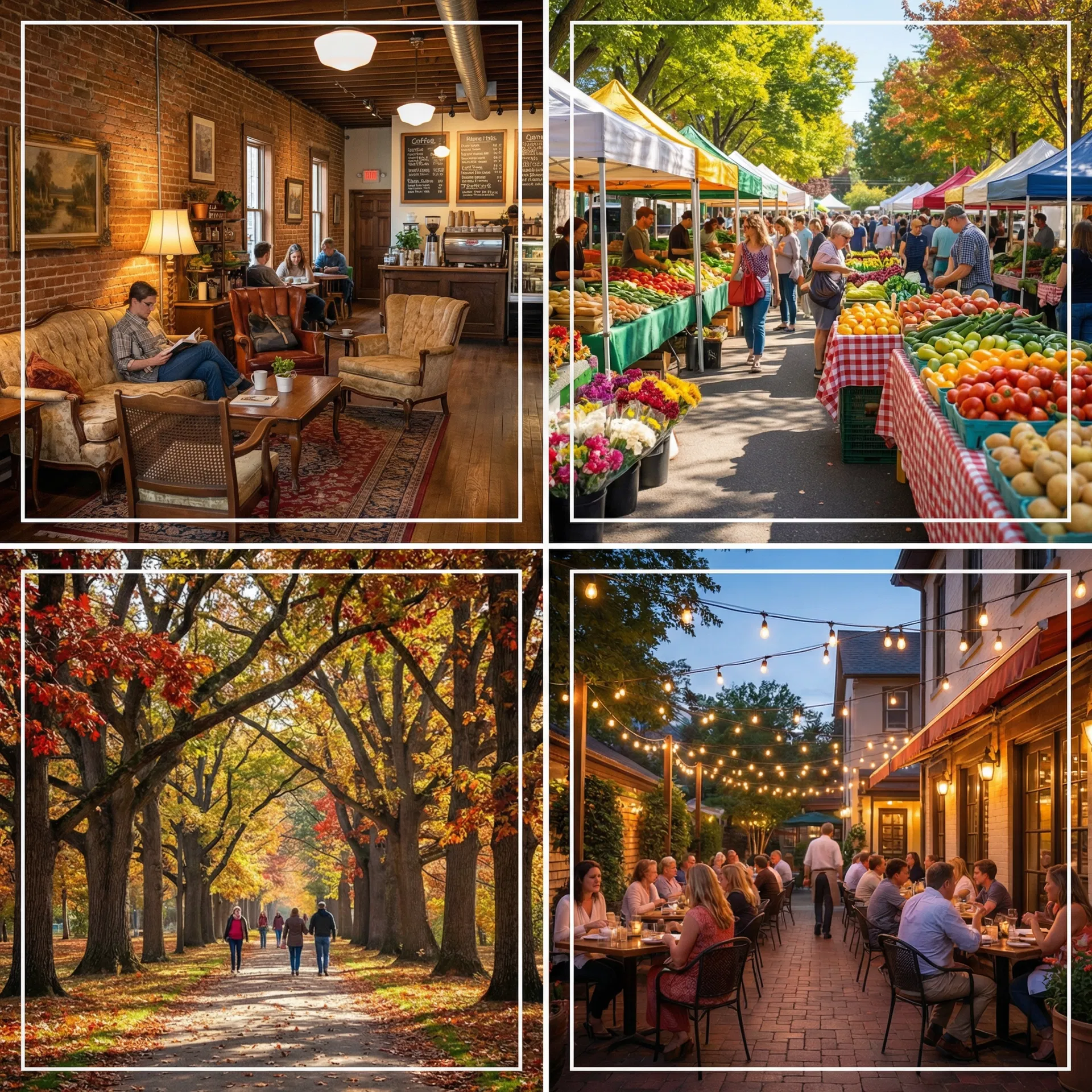 Neighborhood lifestyle collage