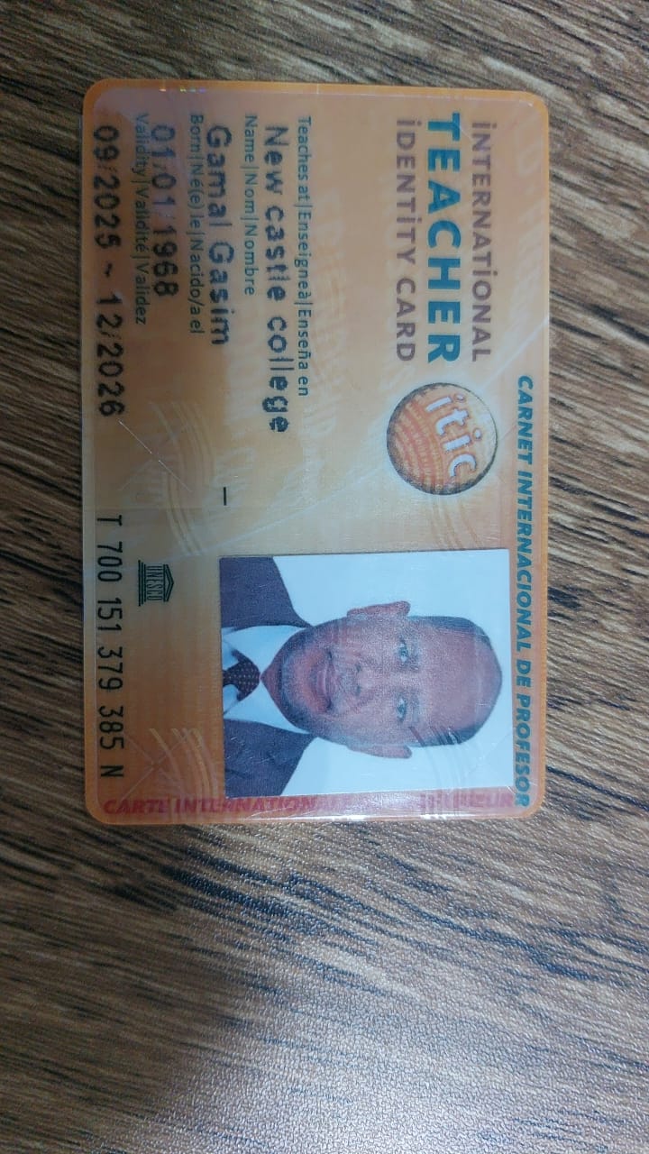 INTERNATIONAL TEACHER IDENTITY CARD