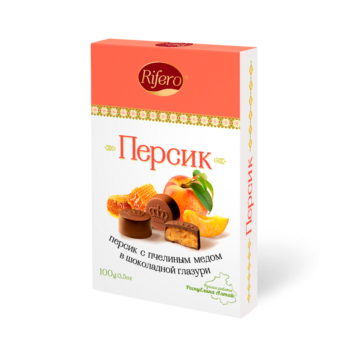 Конфеты шоколадные "Персик" 100 г