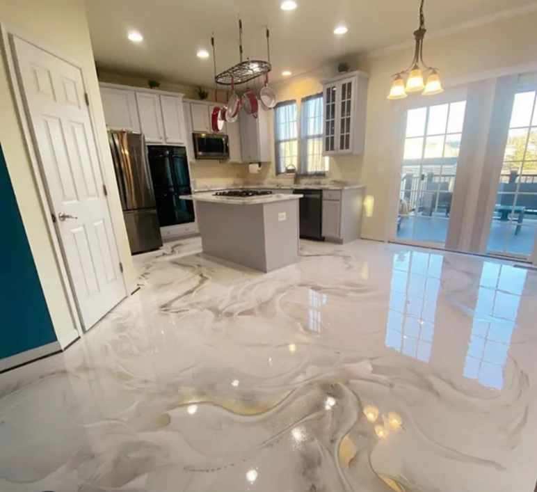 Metallic 2 - concrete project by Mitchell Concrete LLC in Pierce County