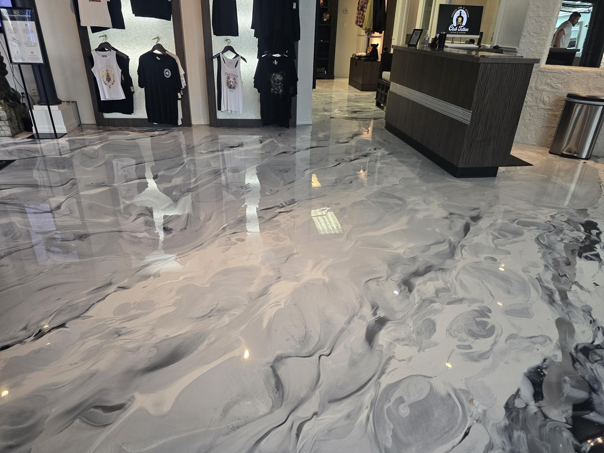 Metallic 1 - concrete project by Mitchell Concrete LLC in Pierce County