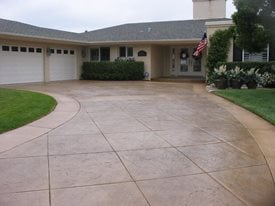 Decorative concrete patio by Mitchell Concrete LLC