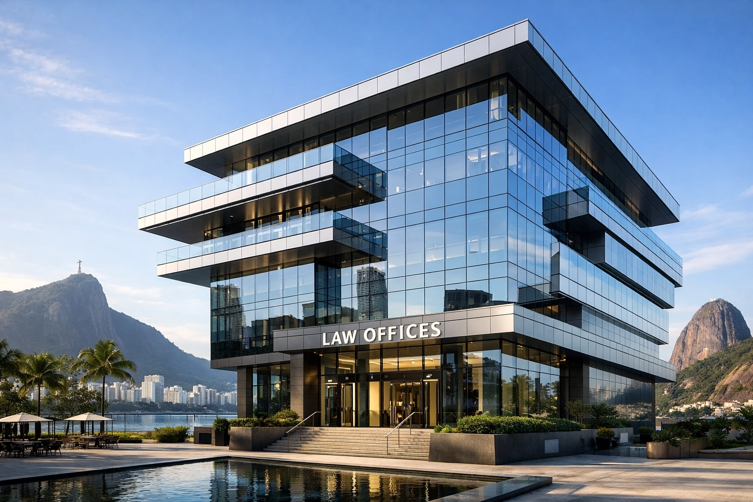 Edifício moderno de advocacia no Rio de Janeiro
