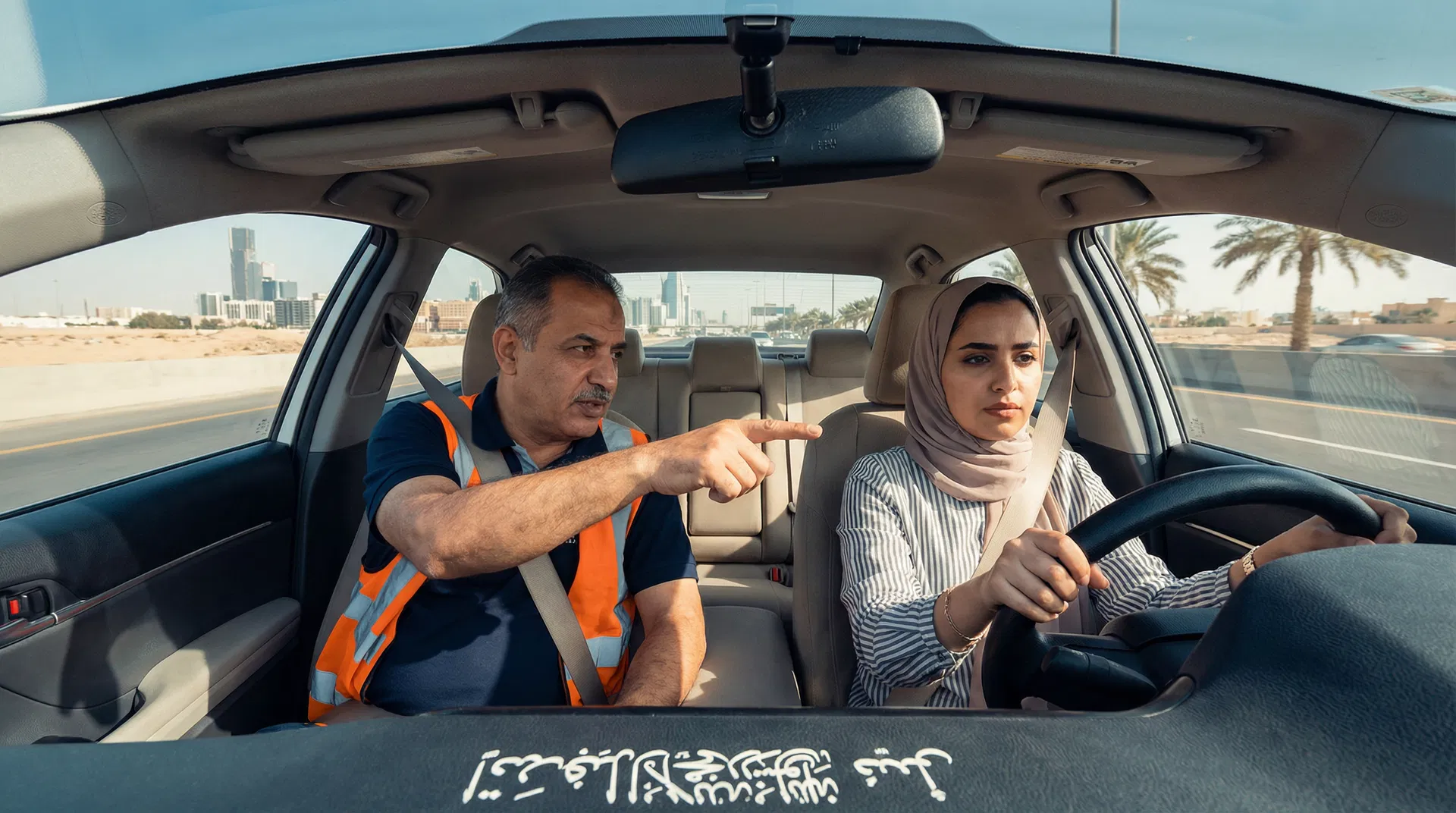 التدريب العملي على القيادة