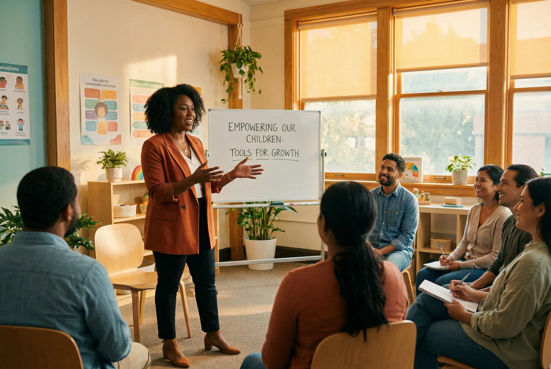Dana Robinson leading a workshop
