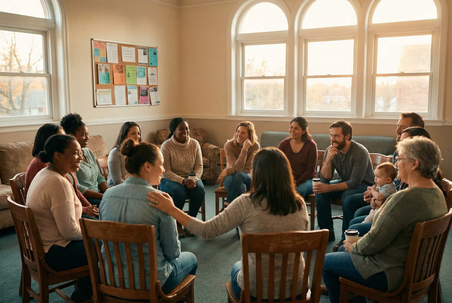 Families gathering for support