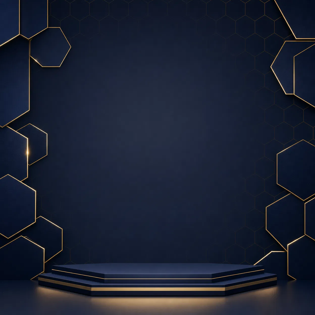 Dark Blue Geometric