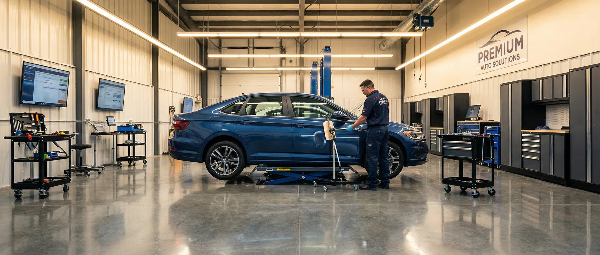 Professional auto repair facility