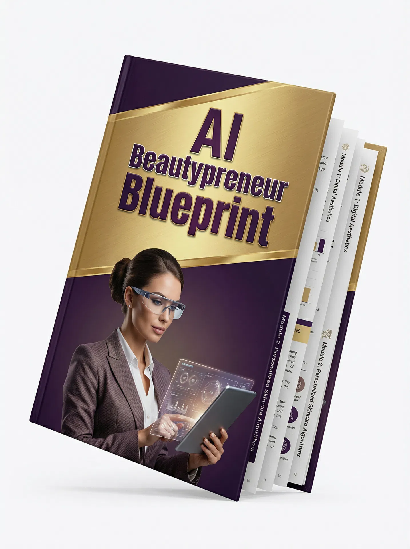 AI Beautypreneur Blueprint 3D Mockup