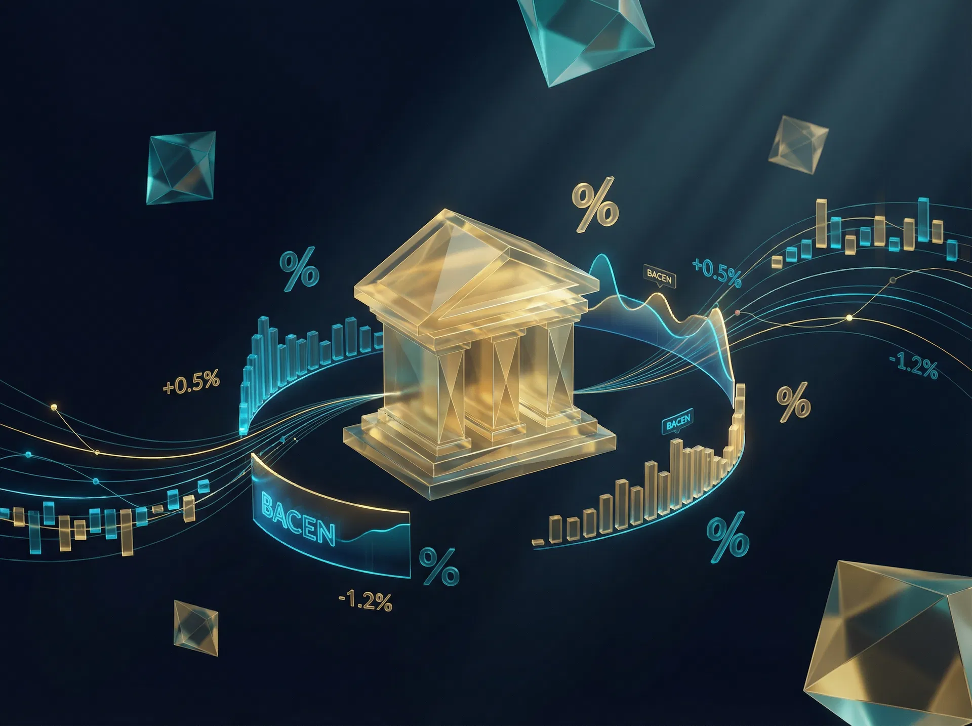Interface do módulo AceleraBank mostrando análise revisional bancária com integração ao Banco Central e detecção de cláusulas abusivas