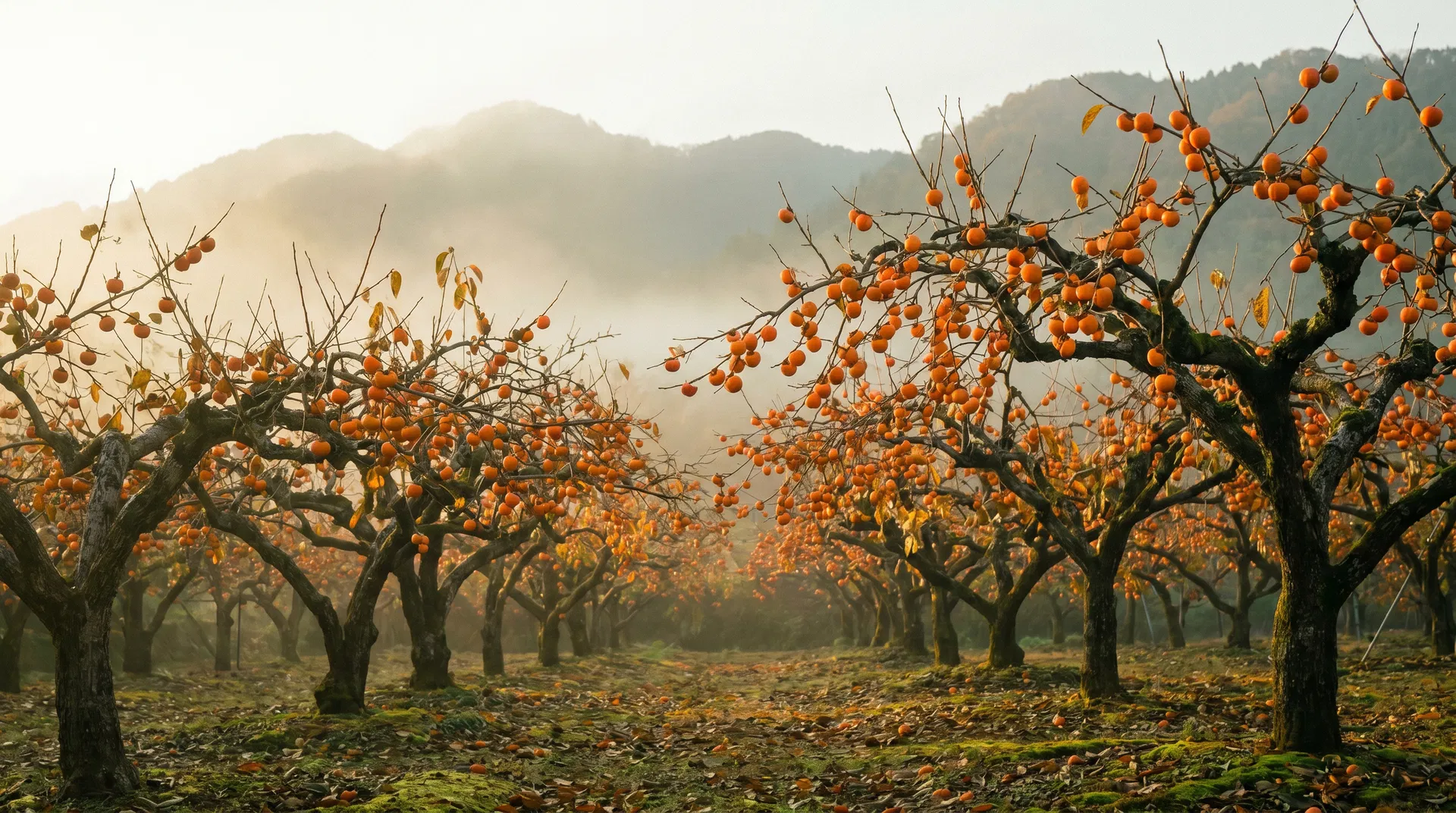 Japanese persimmon orchard