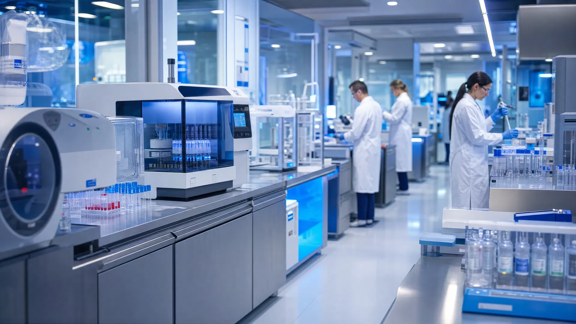High-tech clinical laboratory