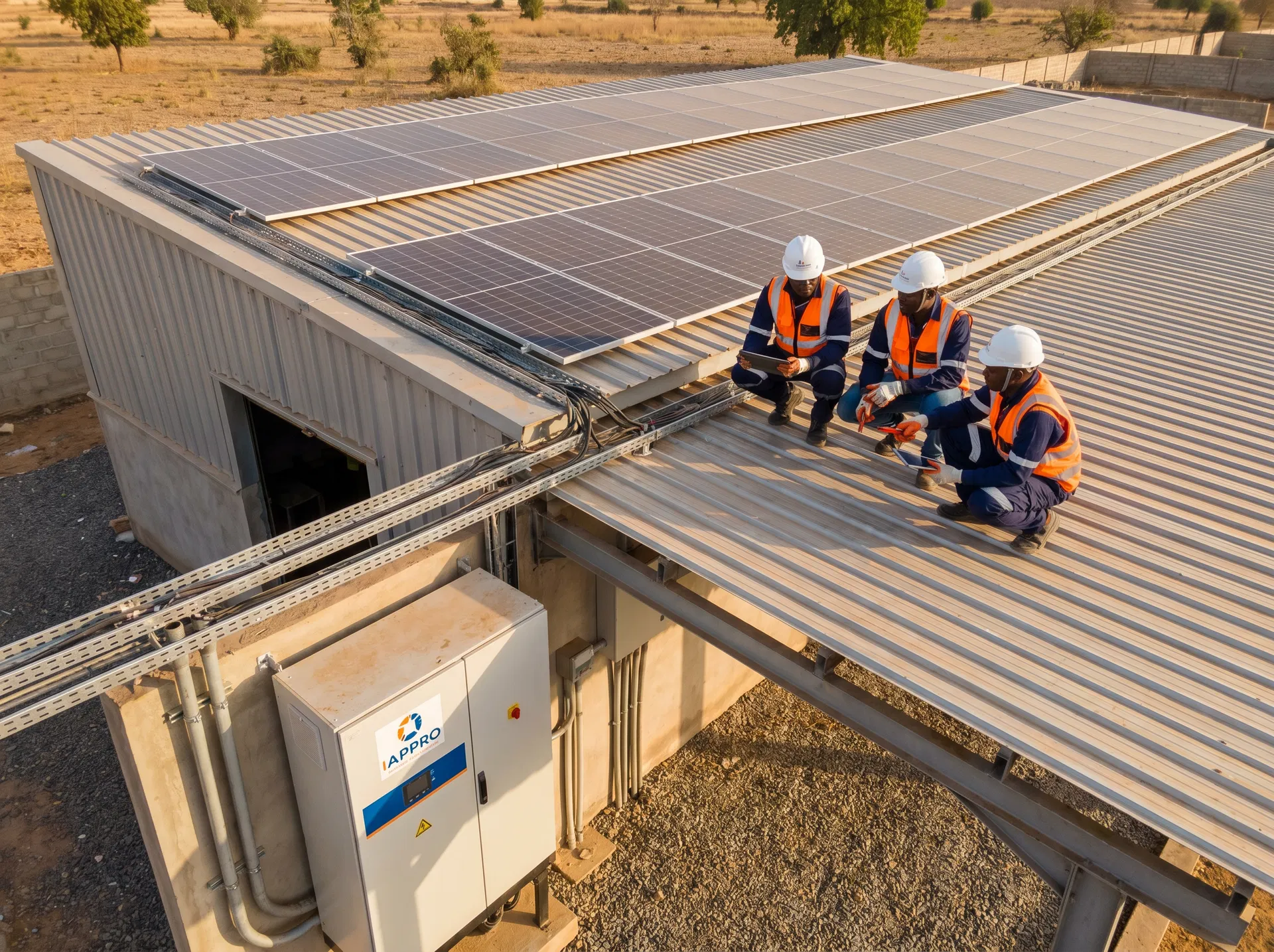 Centrale solaire sur toiture technique