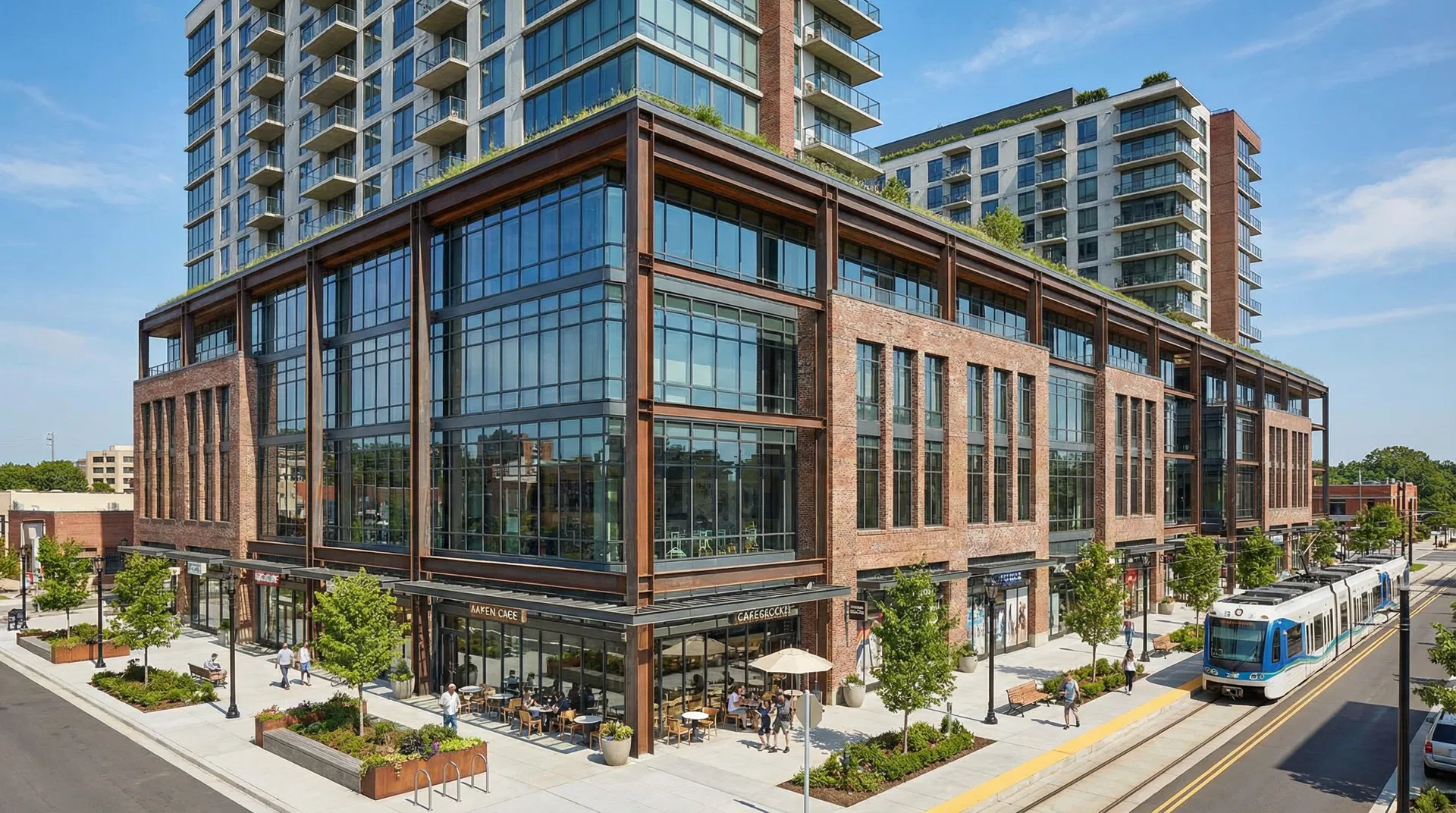 Transit-oriented mixed-use development