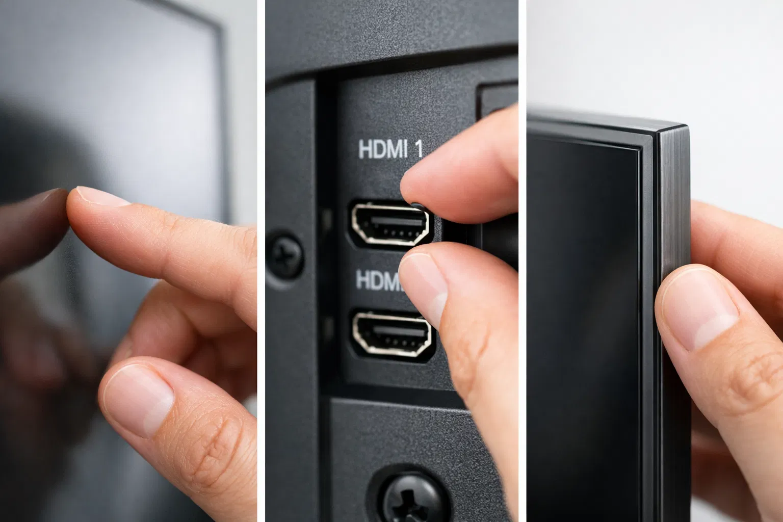 Inspeção detalhada de portas HDMI