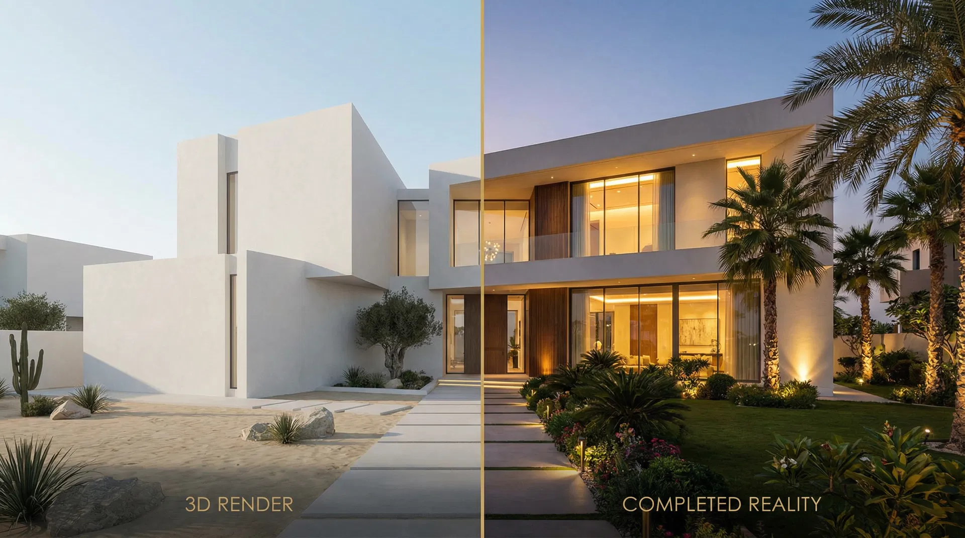 From 3D render to completed reality