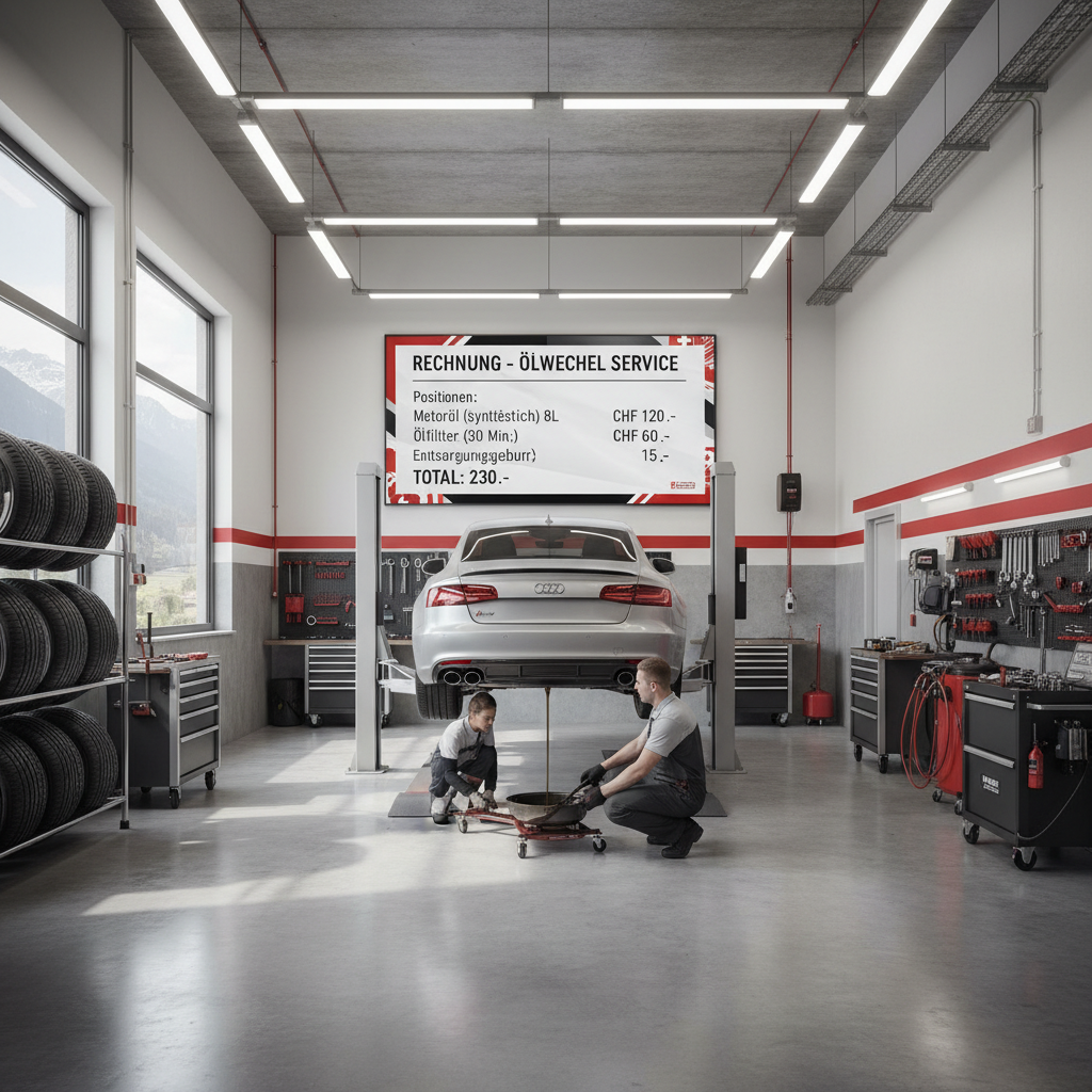 Was kostet ein Ölwechsel in der Schweiz?