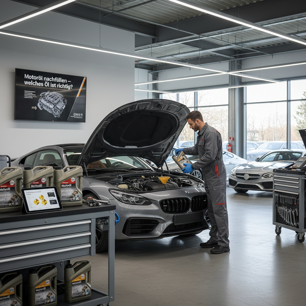 Motoröl nachfüllen – welches Öl ist richtig?