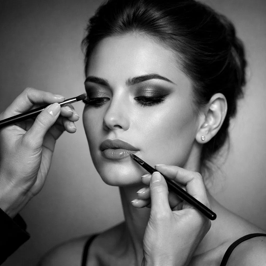 Professional makeup artistry