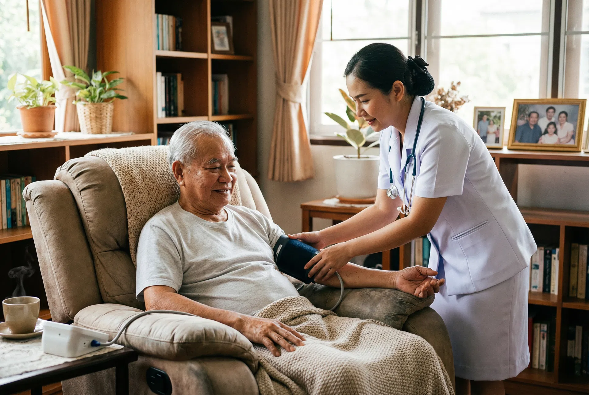 พยาบาลดูแลผู้ป่วยที่บ้าน / รับเฝ้าไข้