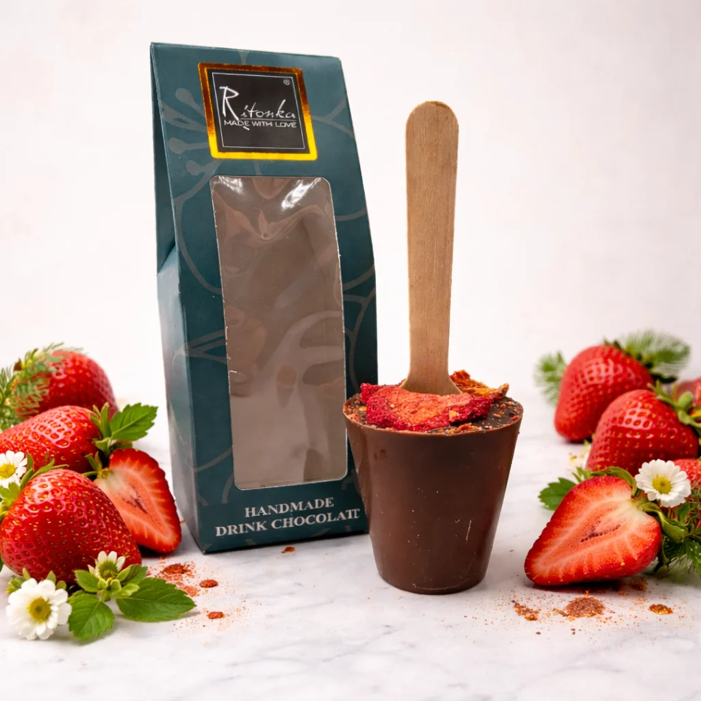 Milch Trinkschoko Stick - Erdbeeren | 60g