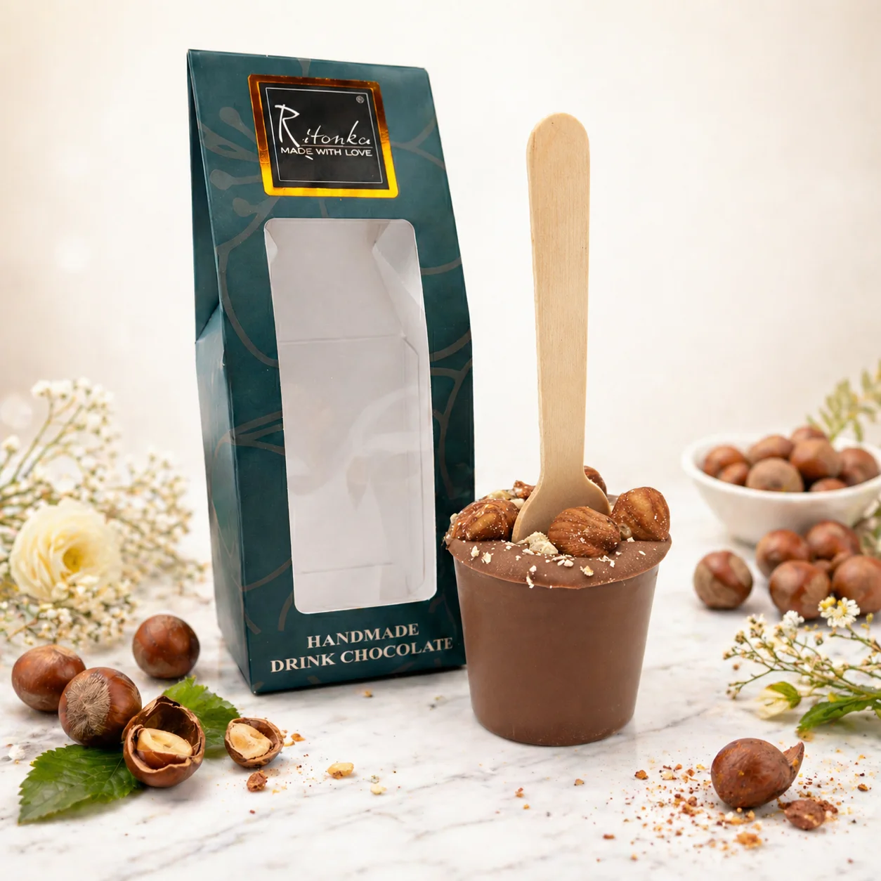 Milch Trinkschoko Stick - Haselnüsse | 60g