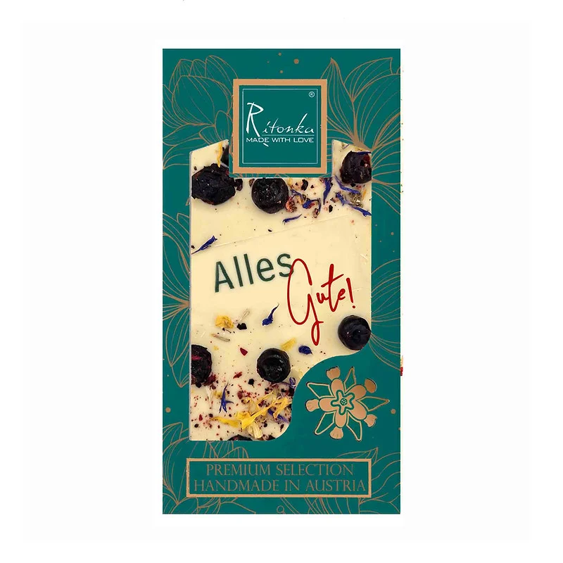 PREMIUM weiße Schokolade - Alles Gute! 95g