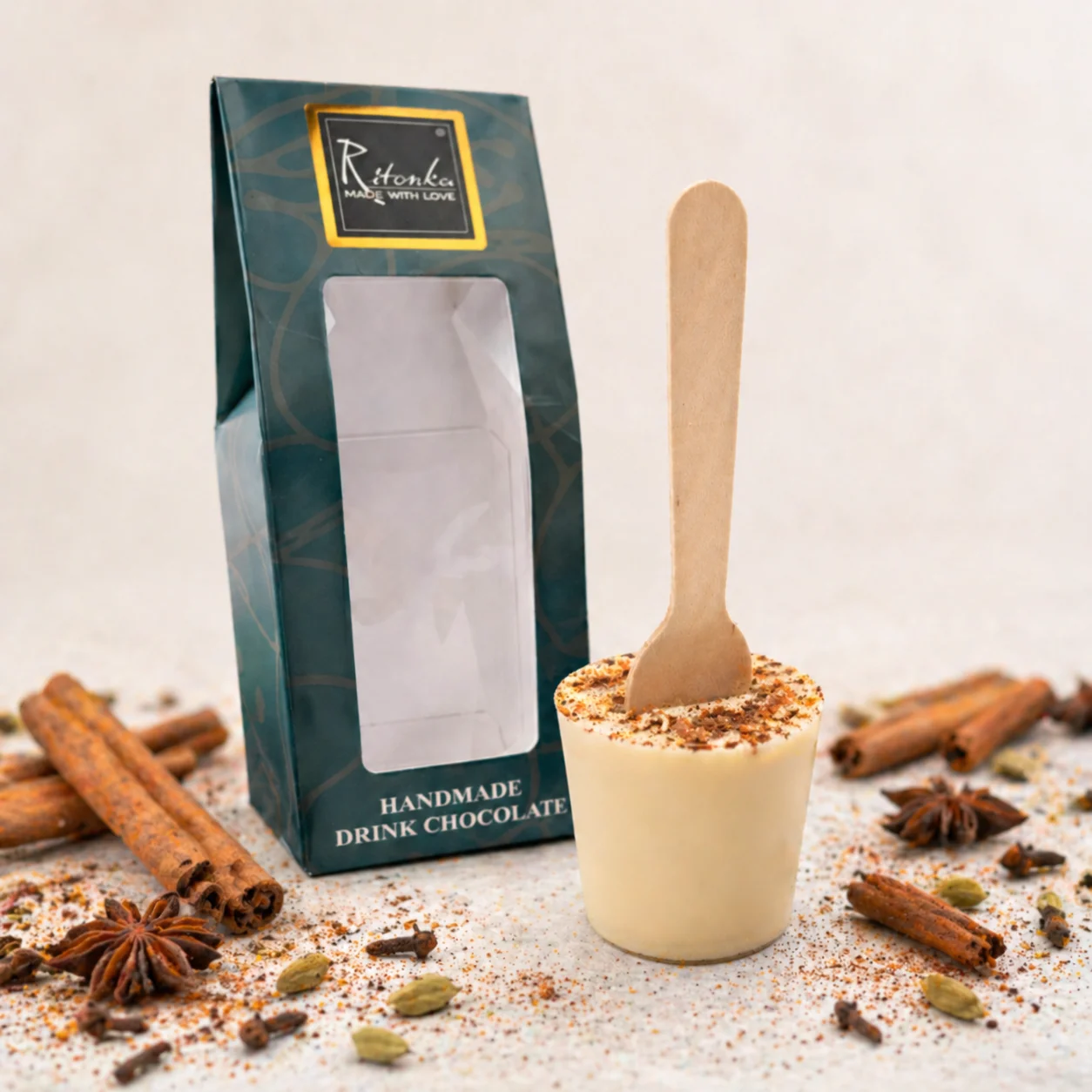Weiß Trinkschoko - Chai Tea