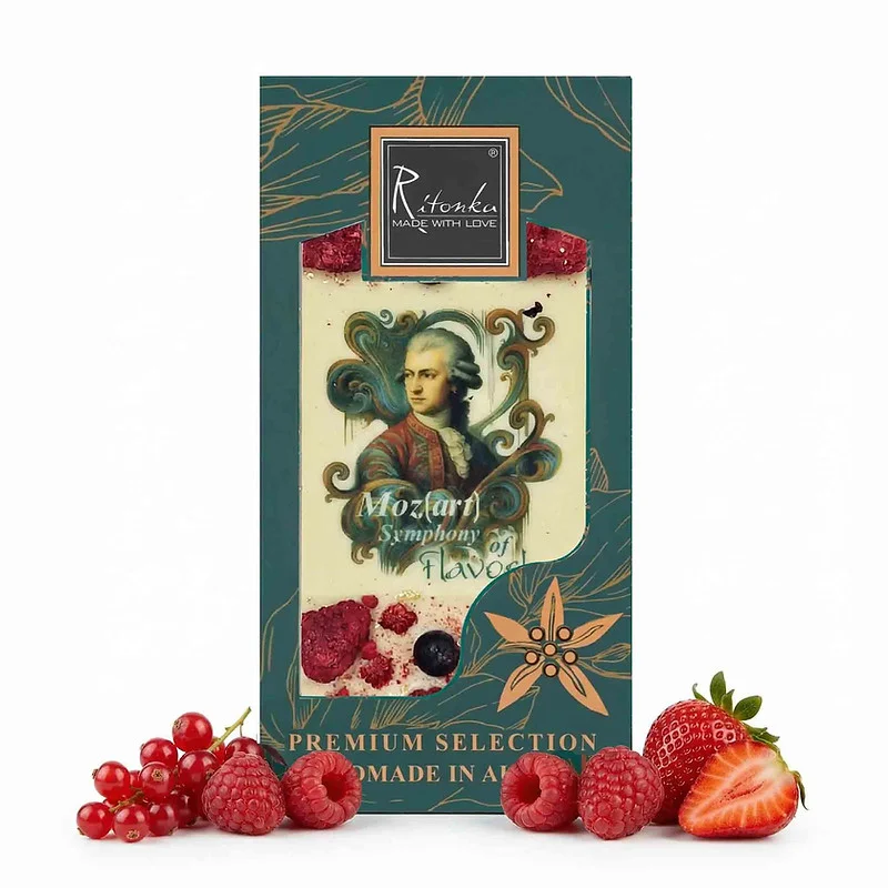 PREMIUM weiße Schokolade - Moz(art) Symphony 95g