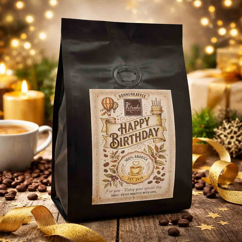 Ritonka "Happy Birthday Kaffee" 250g ganze Bohne