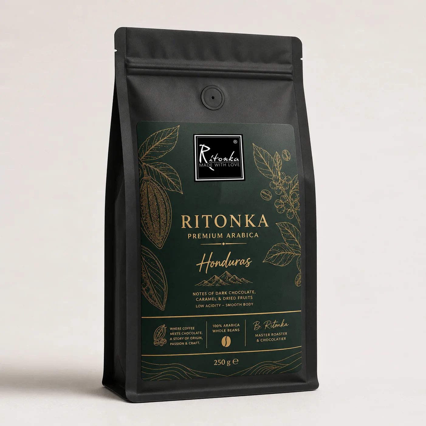 Ritonka Coffee Honduras Premium - 500g gemahlen