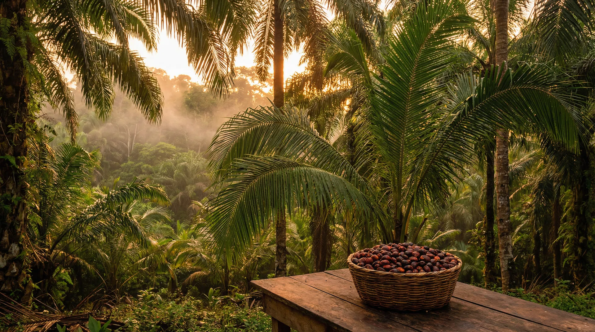 Batana palm grove in La Mosquitia, Honduras