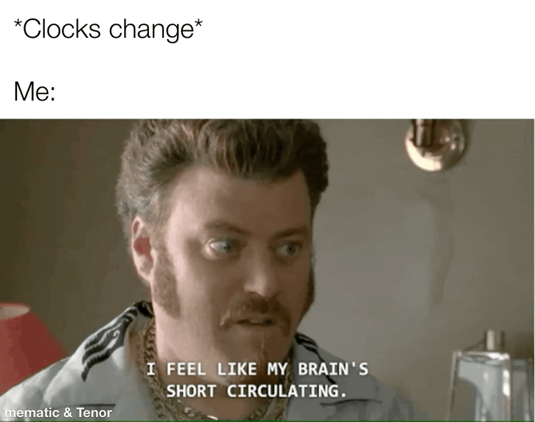 We do this twice a year?