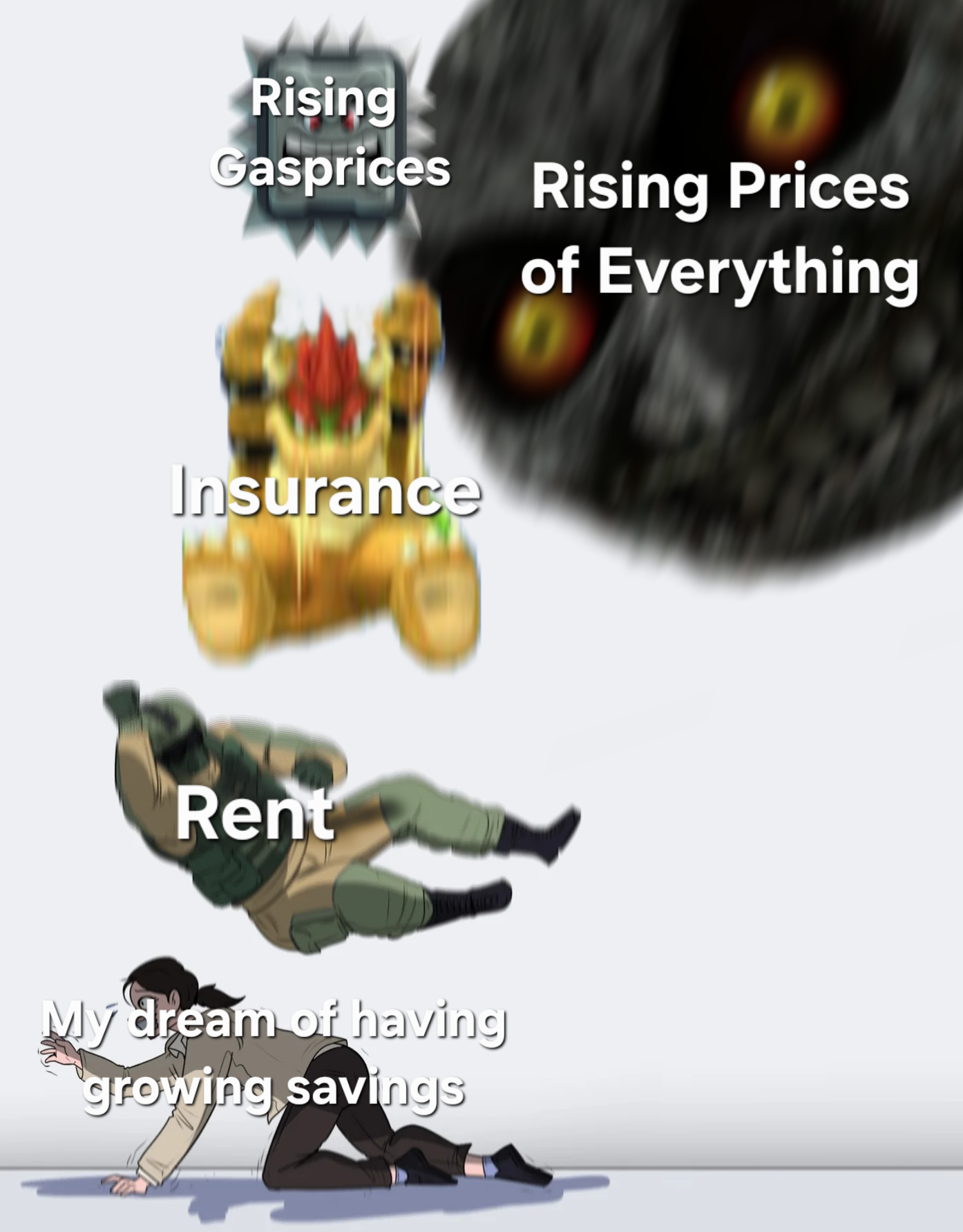 It can be depressing to see how little is left at the start of the month