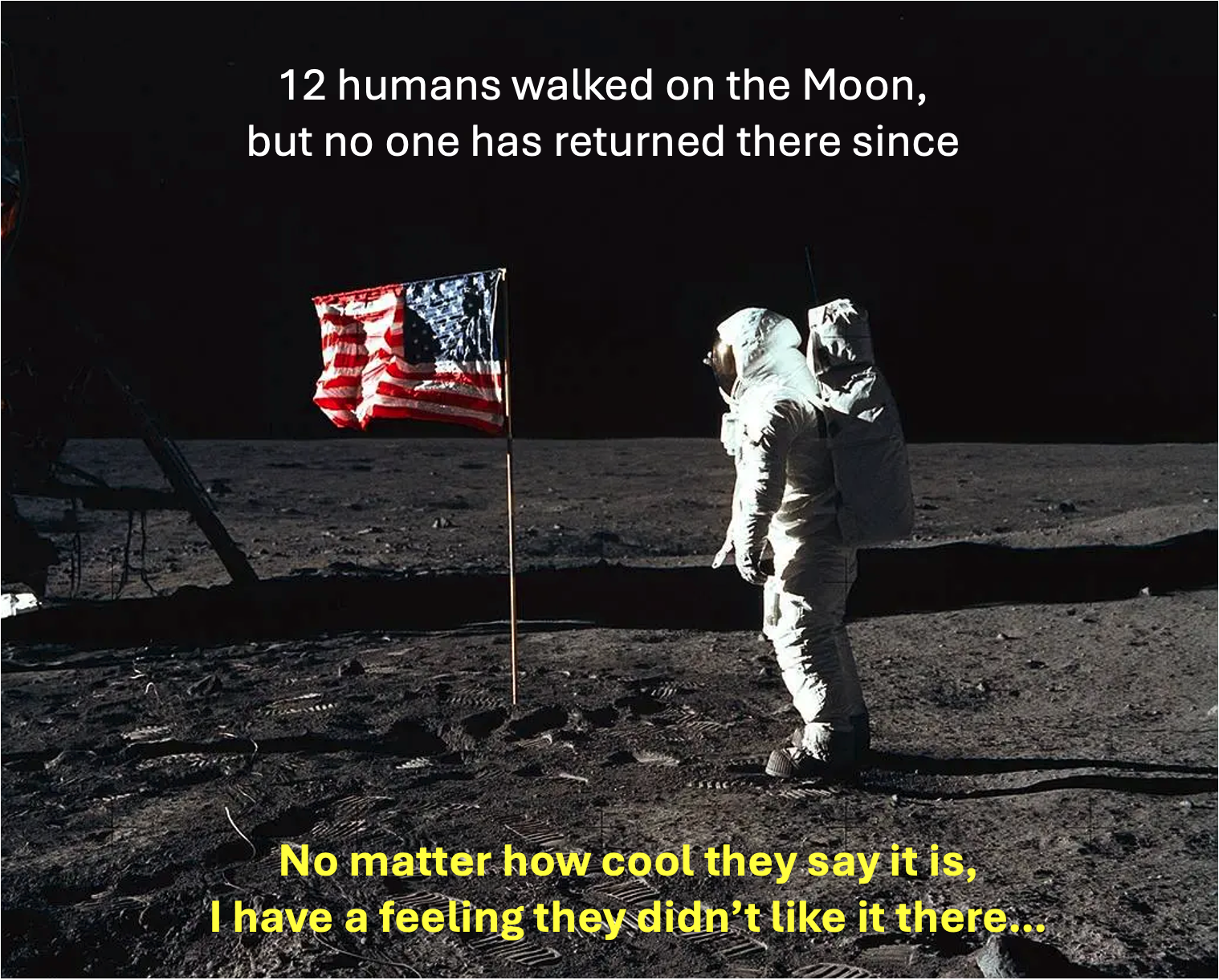 Looks like the Moon wasn’t a vibe