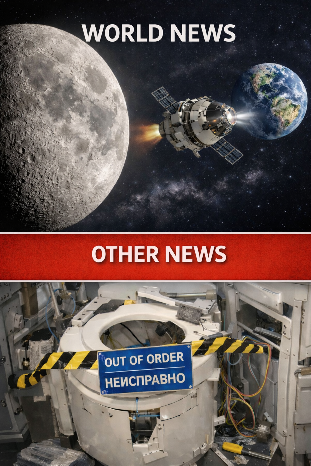 Moon mission or $23M toilet meltdown.