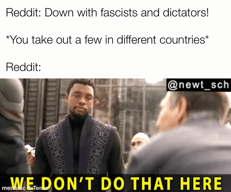 Suddenly dictators have rights too