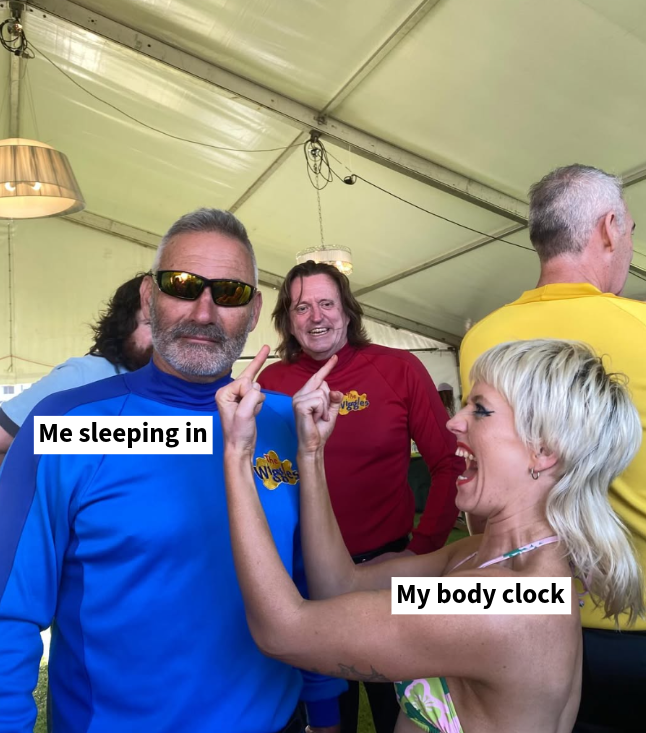 It would've been nice to sleep in today, but...