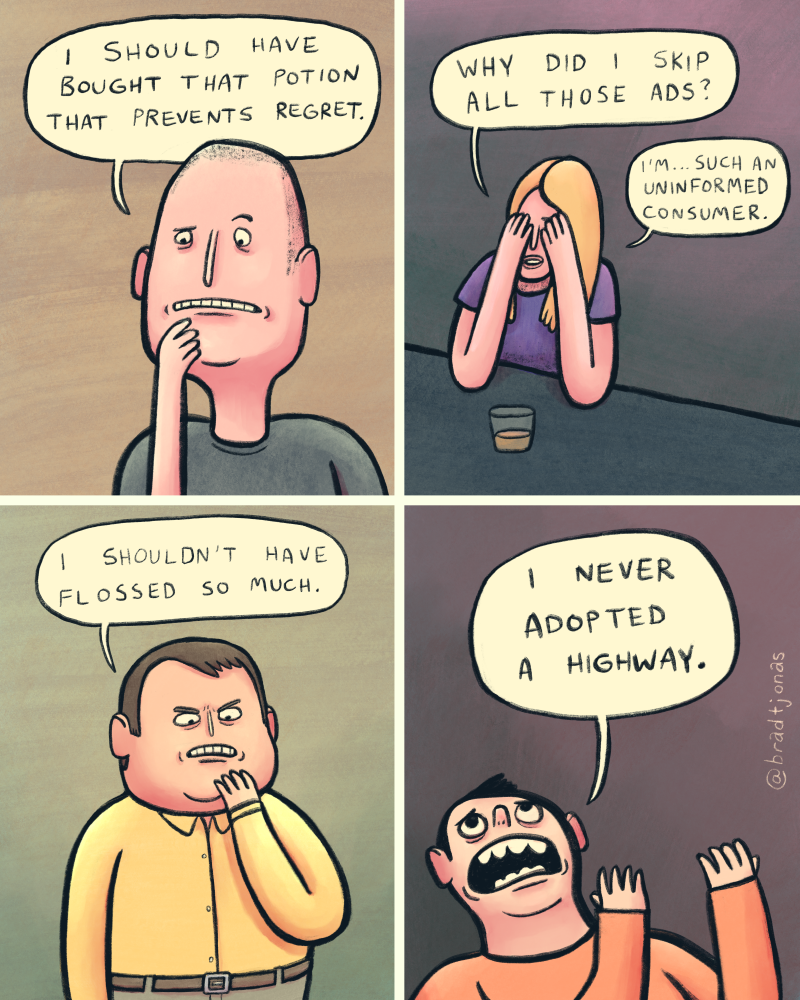 Miscellaneous regrets at the end of the world