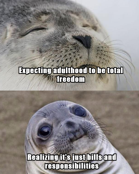 Adulting actually sucks