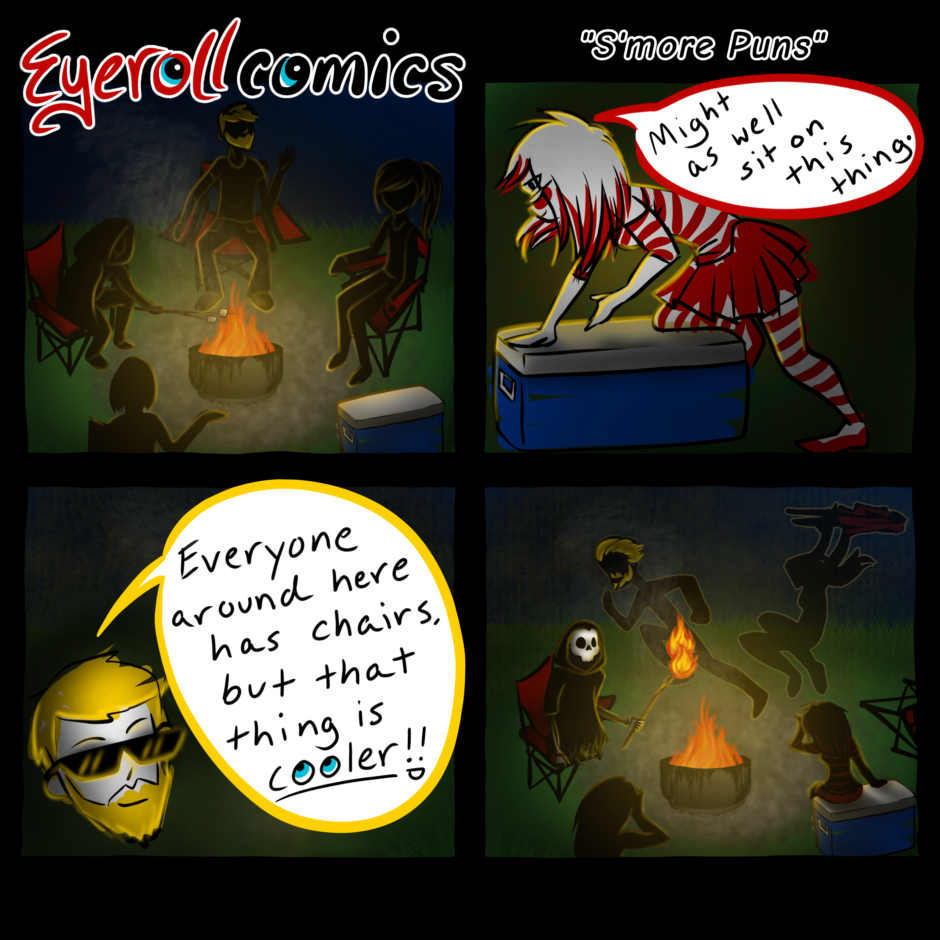 He's staying in the dog tent tonight.